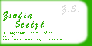 zsofia stelzl business card
